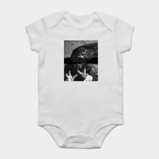 H. P. Lovecraft  quote: Only poetry or madness could do justice to the noises Baby Bodysuit